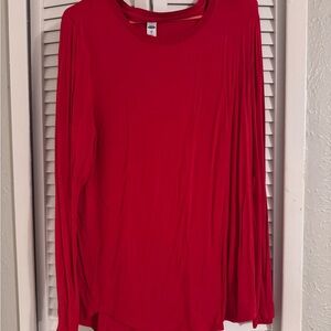 Old Navy Vibrant Red Long Sleeve Top